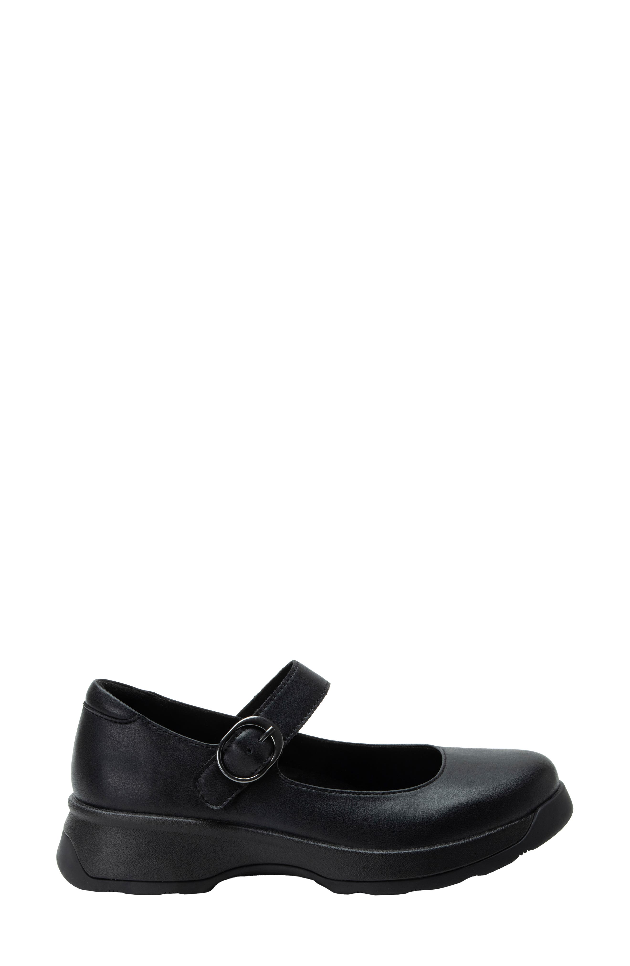 Alegria by PG Lite Jazmine Mary Jane Shoe, Alternate, color, Black Nappa