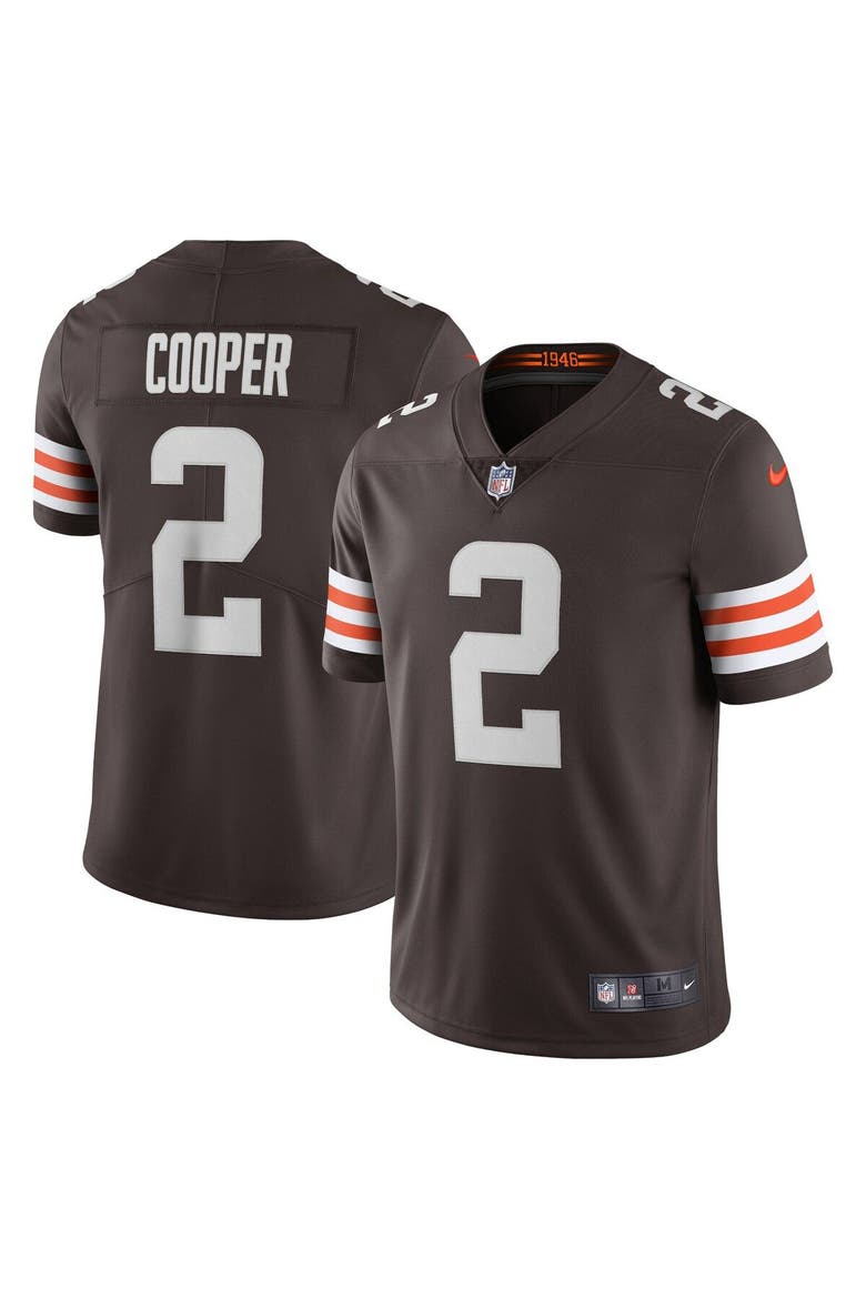 Men's Nike Amari Cooper Brown Cleveland Browns Vapor Limited Jersey, Main, color, Brown