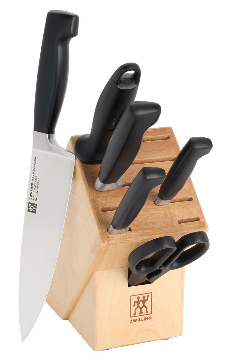 Four Star 7-Piece Knife Set, Main, color, NATURAL