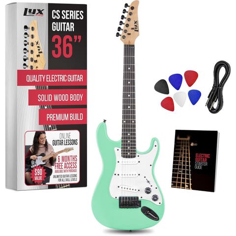 CS 36 Electric Guitar Kit for Beginner with Amp Cable, 6 Picks & Guide