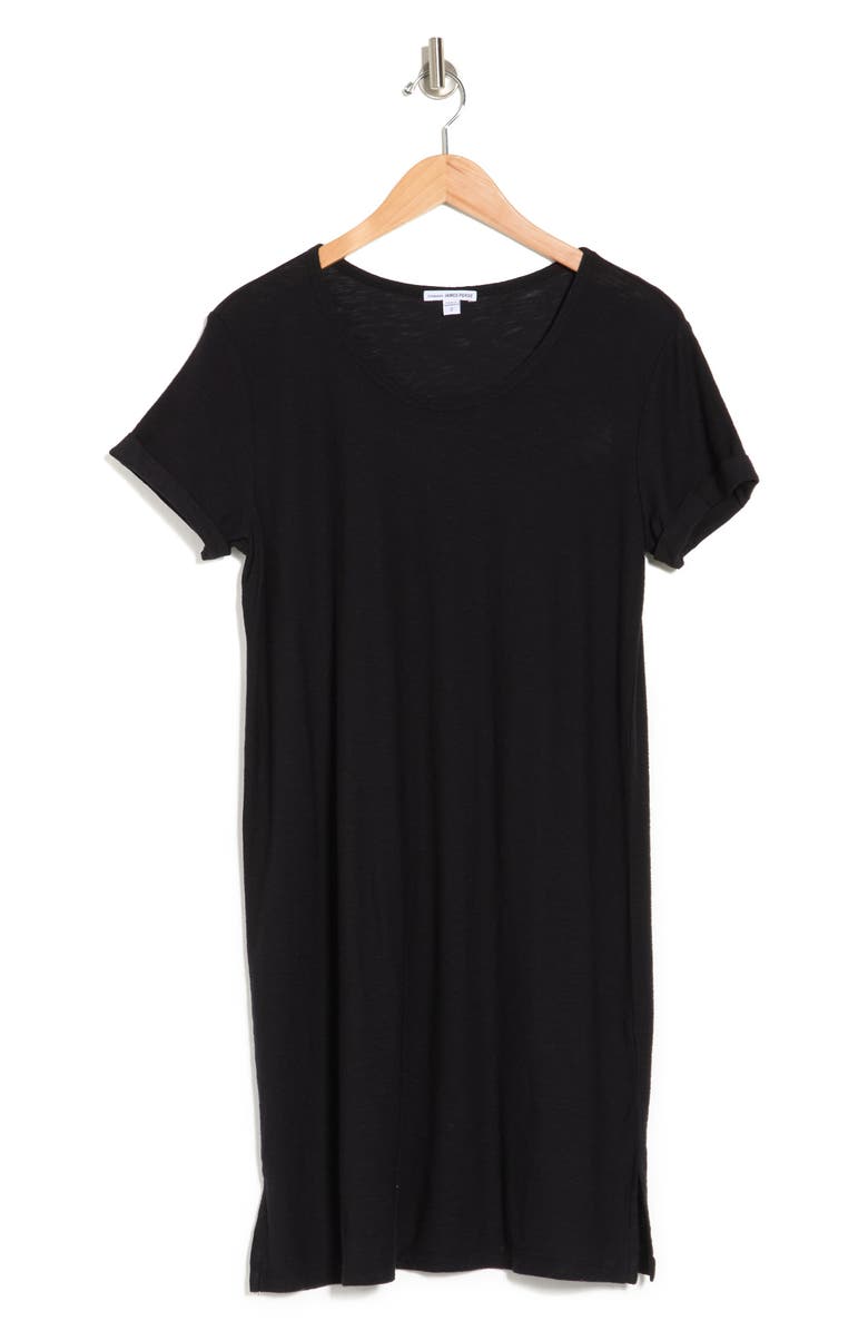 James Perse Rolled Sleeve T-Shirt Dress, Alternate, color, 