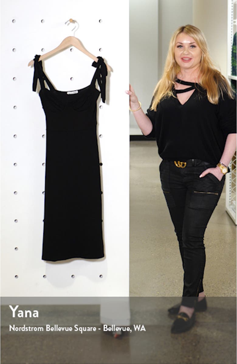Wells Tie Shoulder Stretch Tencel<sup>®</sup> Lyocell Dress, sales video thumbnail