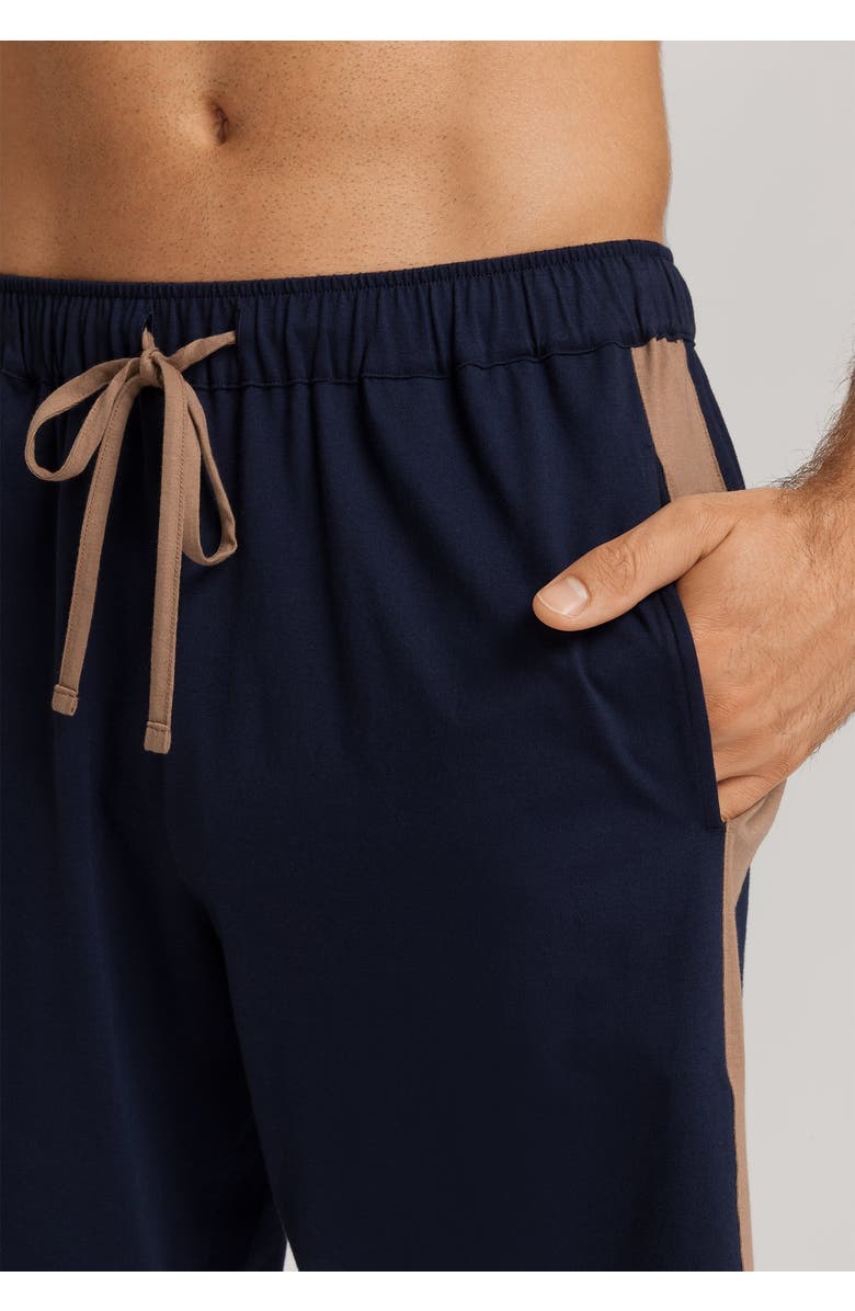 Hanro Night And Day Cotton Drawstring Shorts, Alternate, color, Deep Navy