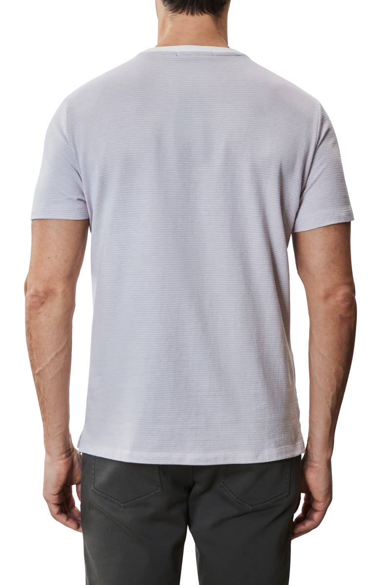 Robert Barakett Fitch Feeder Stripe Rib Trim T-Shirt, Alternate, color, Lavender