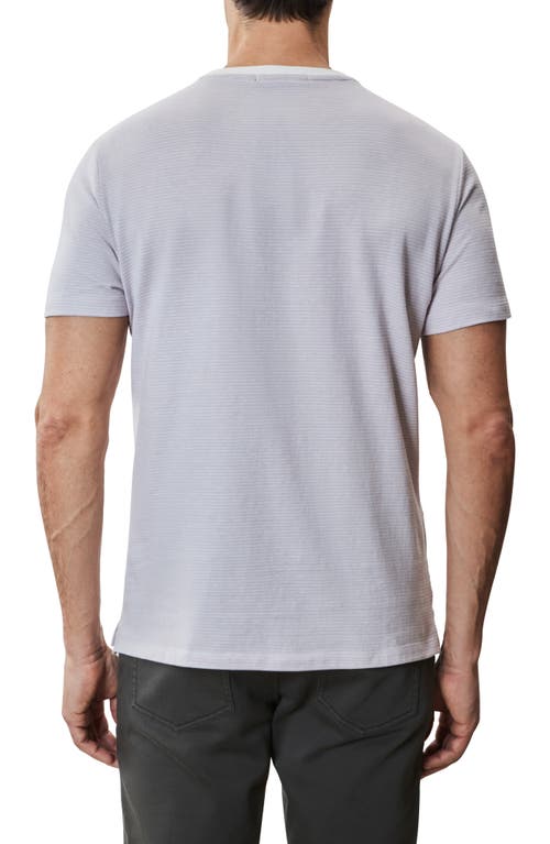 Robert Barakett Fitch Feeder Stripe Rib Trim T-shirt In Lavender