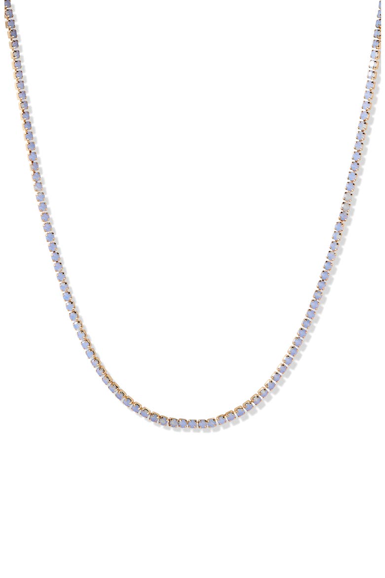 Isabella Mini Opal Tennis Necklace, Main, color, GOLD