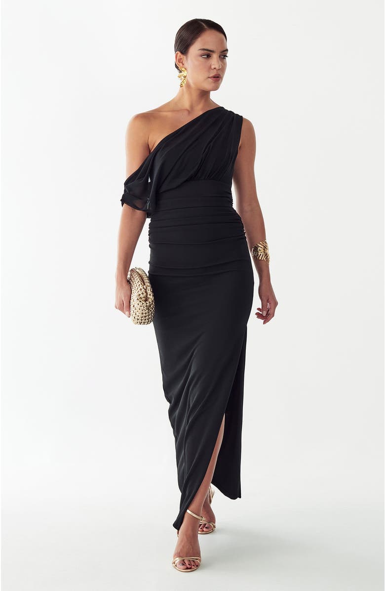 BWLDR Freya Maxi Dress, Alternate, color, Black