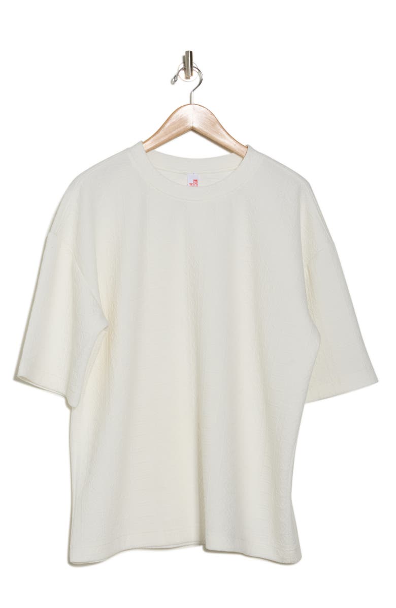 FLEECE FACTORY Geometric Jacquard T-Shirt, Alternate, color,