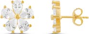 SHYMI Flower Cubic Zirconia Stud Earrings