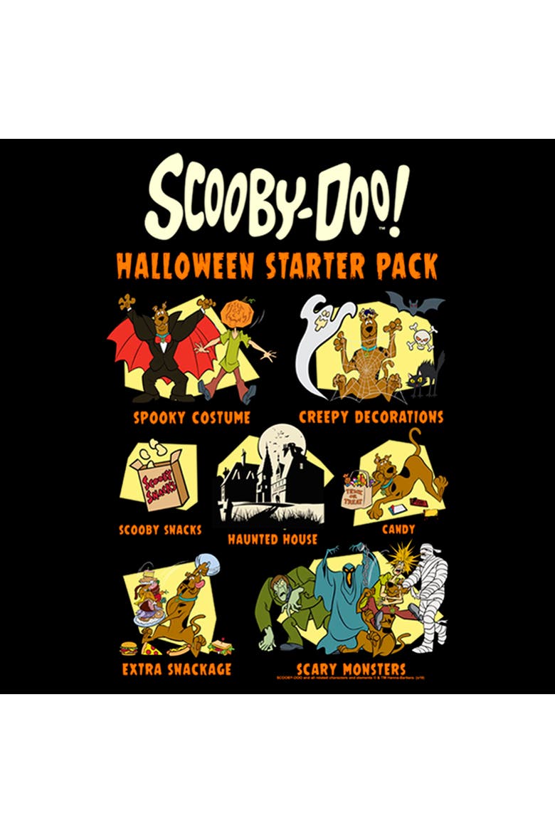 Men's Scooby Doo Halloween Starter Pack  Graphic T-Shirt, Alternate, color, Black