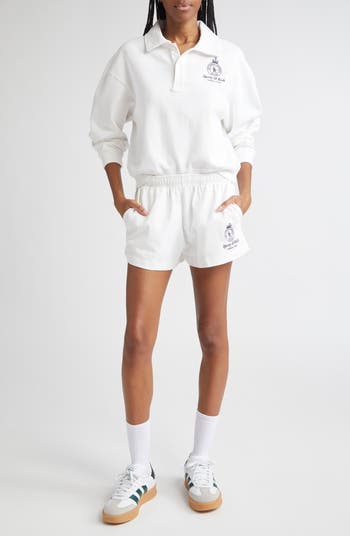 Crown Country Embroidered Cotton Disco Shorts
