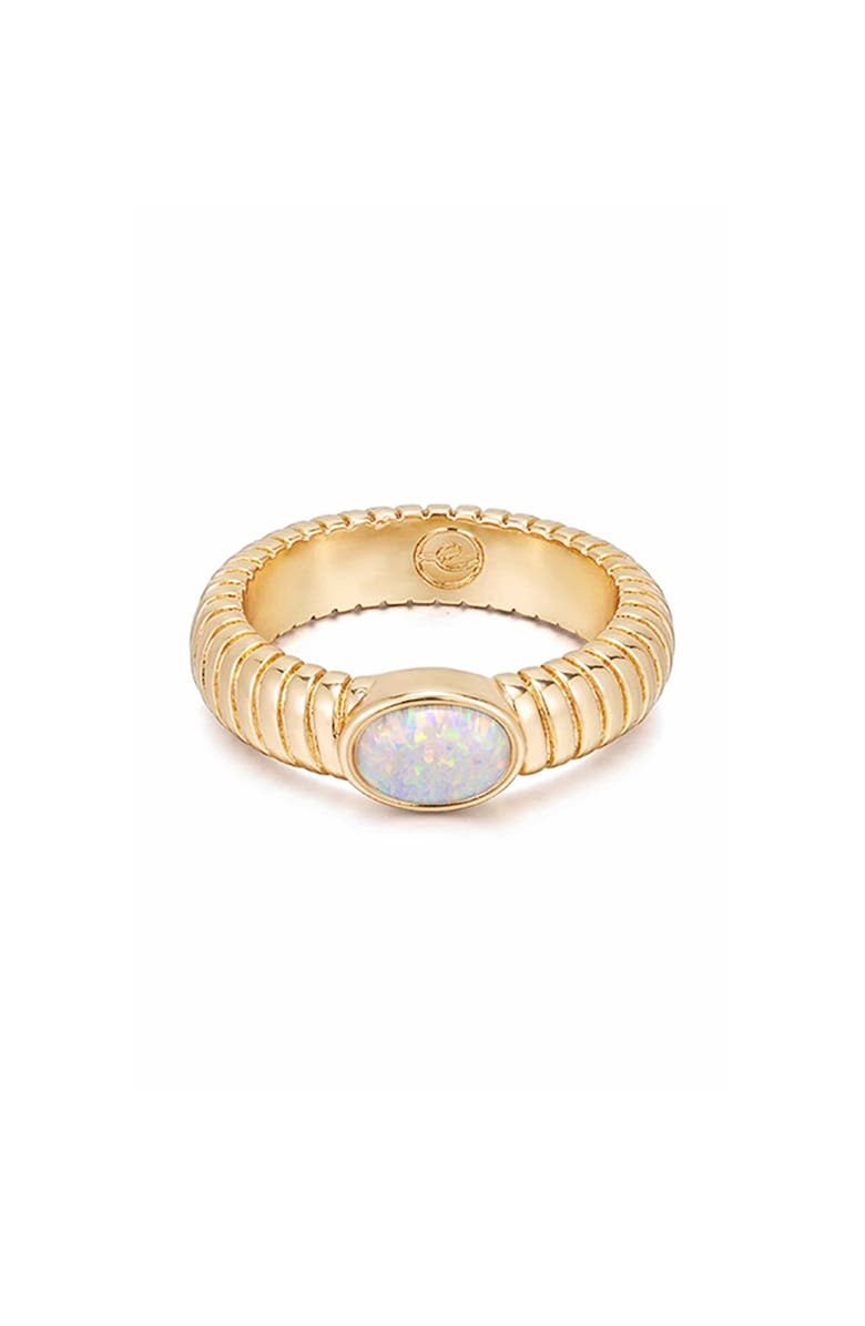 Ettika Opal Flex Ring, Main, color, Gold