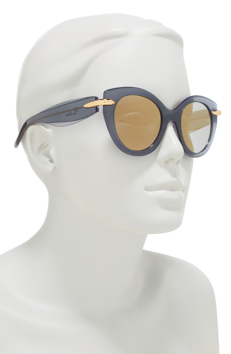 Pomellato 50mm Cat Eye Sunglasses, Alternate, color, 