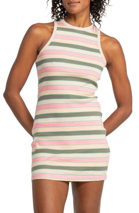 Back To Beautiful Stripe Sleeveless Dress