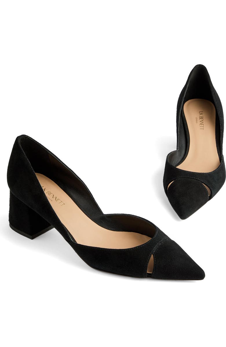 LK Bennett Cecile Pointed Toe Pump, Alternate, color, Black