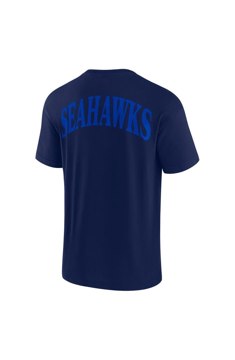 FANATICS Unisex Fanatics  College Navy Seattle Seahawks Elements Iconic T-Shirt, Alternate, color, College Navy