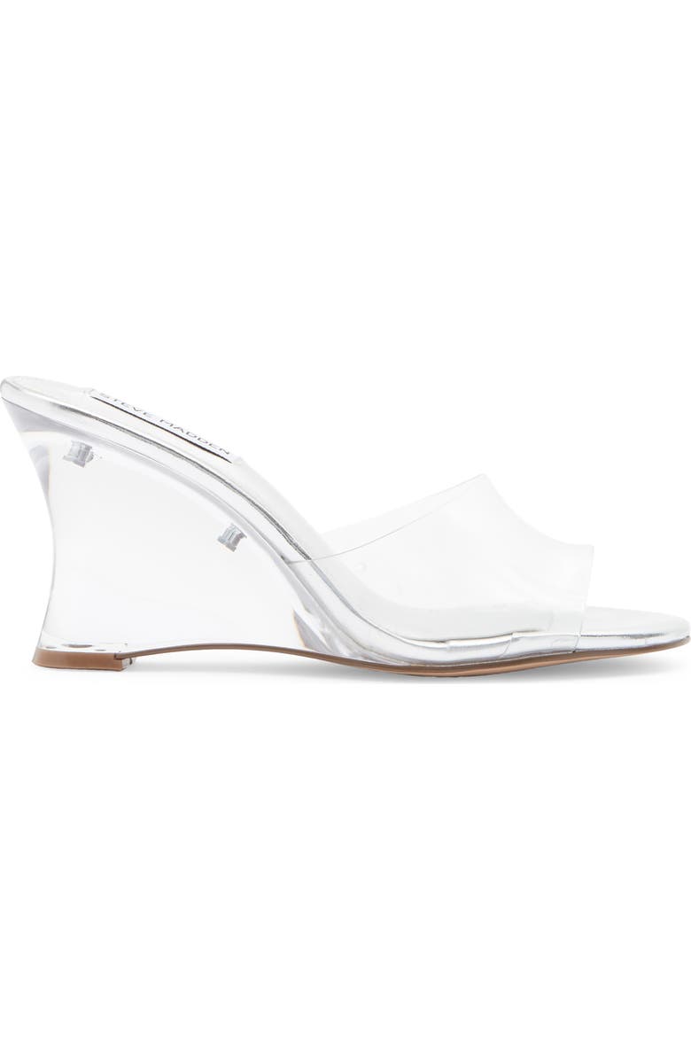 Steve Madden Stormi Wedge Slide Sandal, Alternate, color, Clear