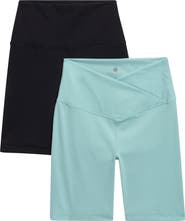 YOGALICIOUS Lux Crossover High Waist Bike Shorts