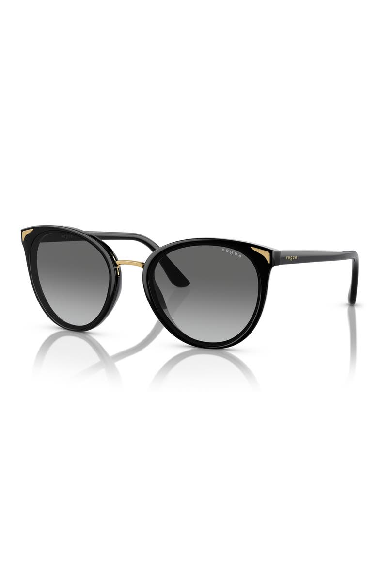 VO5230S 54mm Gradient Butterfly Sunglasses, Alternate, color, BLACK / GREY GRADIENT
