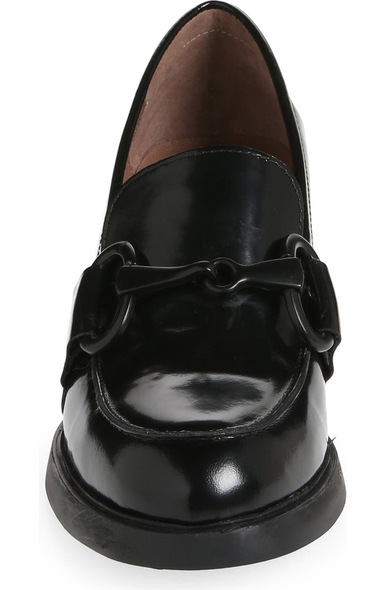 Wonders Block Heel Bit Loafer, Alternate, color, Black