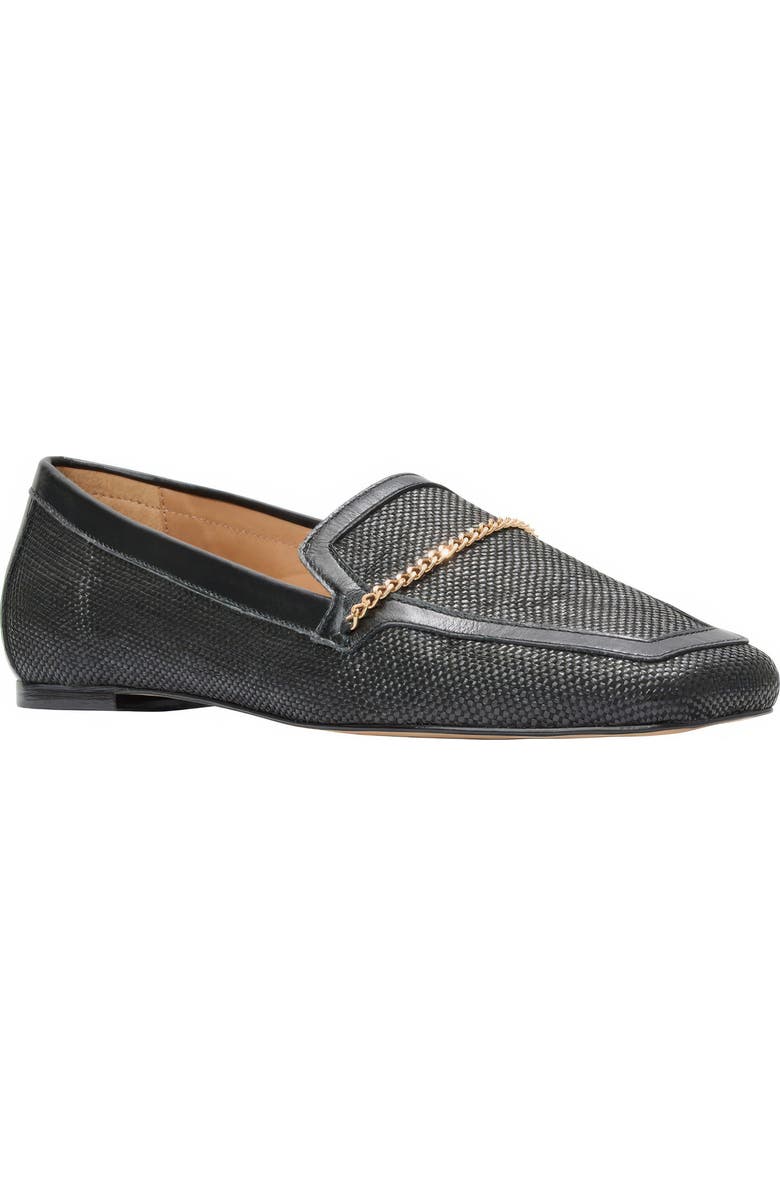 André Assous Ariane Loafer, Main, color, Black Raffia