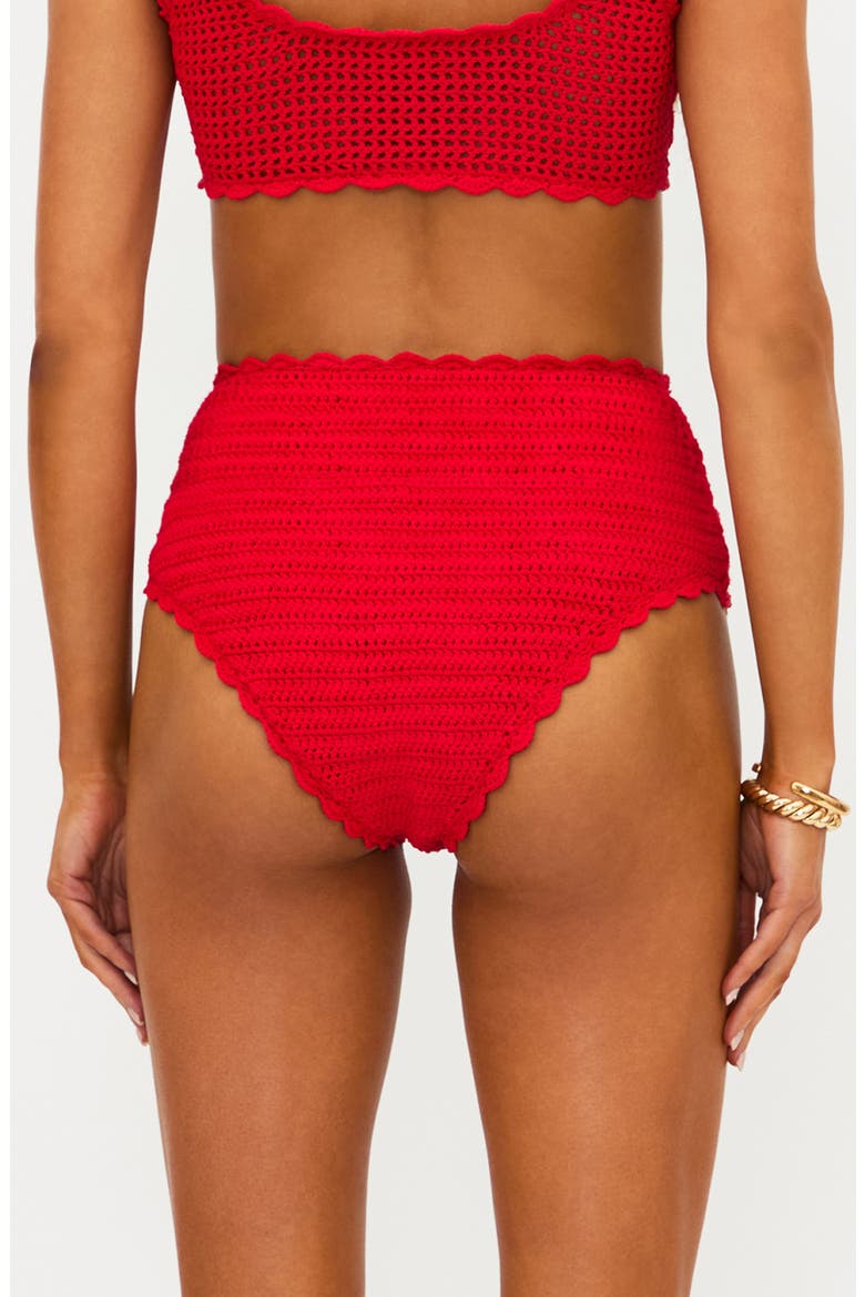 Kirby Bikini Bottoms, Alternate, color, RUBY