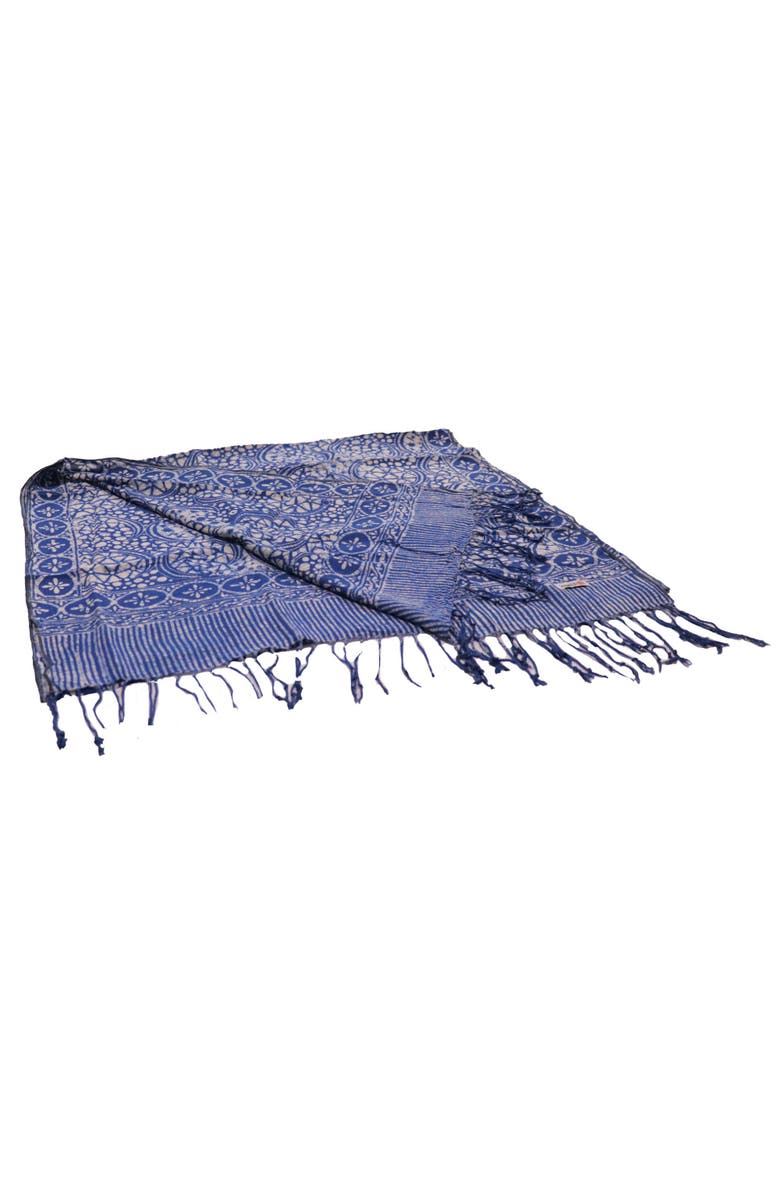 Kasih Co-op Handmade Batik Scarf, Alternate, color, Stone