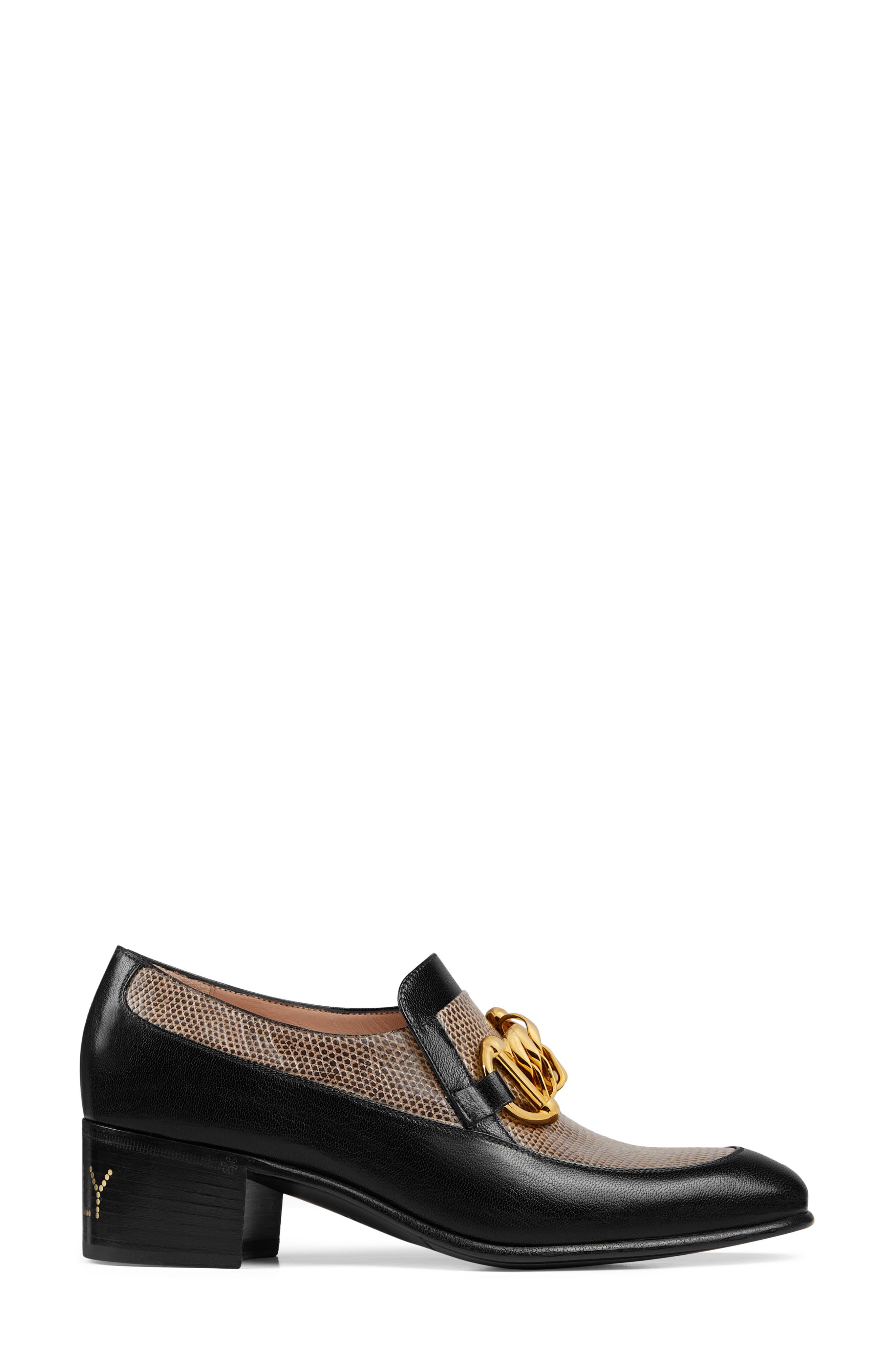 Gucci Loafer Pump, Alternate, color, 