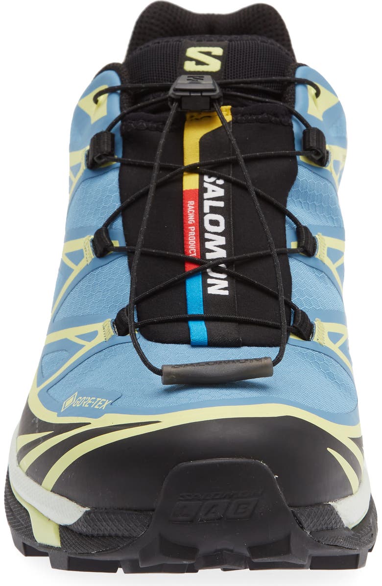 Salomon XT-6 Gore-Tex<sup>®</sup> Waterproof Sneaker, Alternate, color, Niagara/ Sunny Lime/ Black