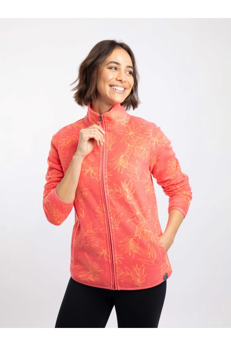 Rochelle Full Zip Microfleece Jacket, Main, color, Flamingo
