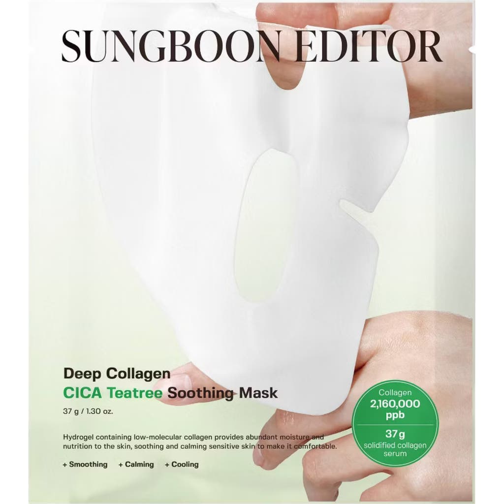 Sungboon Editor Deep Collagen Cica Teatree Soothing Mask In Transparent