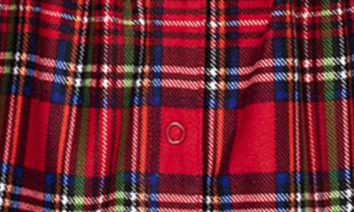 Little Me Baby Girls Plaid Footed Coverall In Red