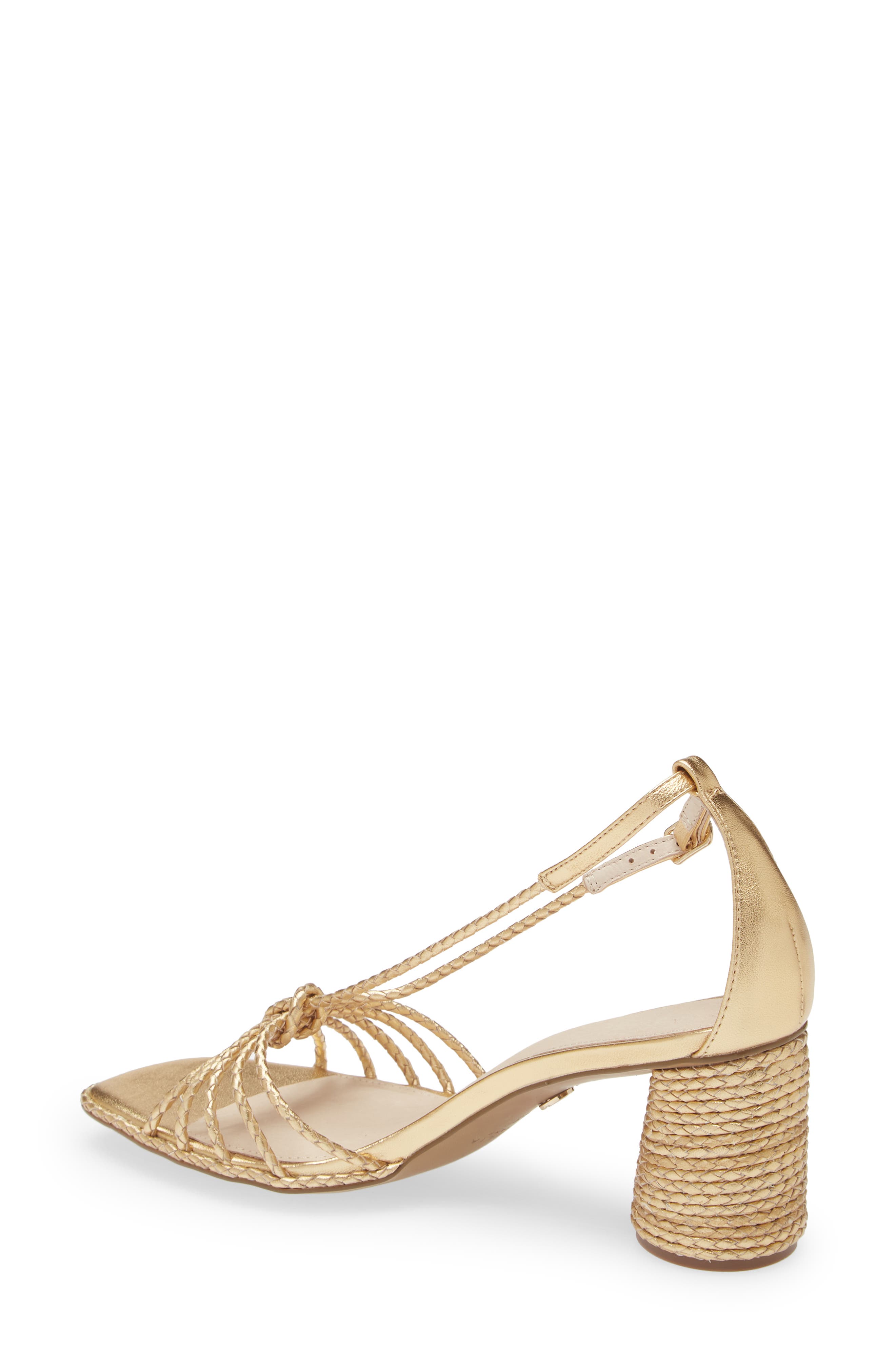 Cecelia New York Sage Metallic Braided Strappy Sandal, Alternate, color, 
