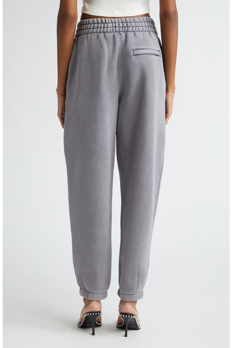 Puff Logo Structured Terry Sweatpants, Alternate, color, ACID FOG