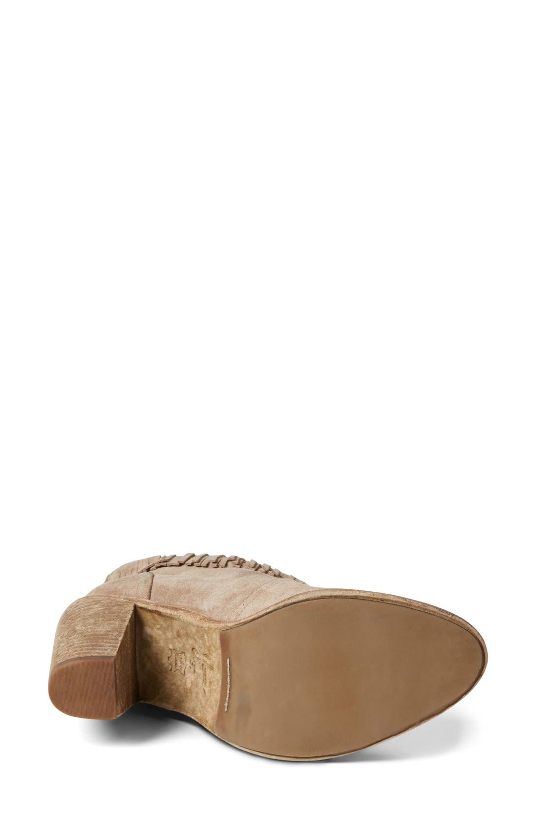 'Loren' Fringe Bootie, Alternate, color, MOUSSE