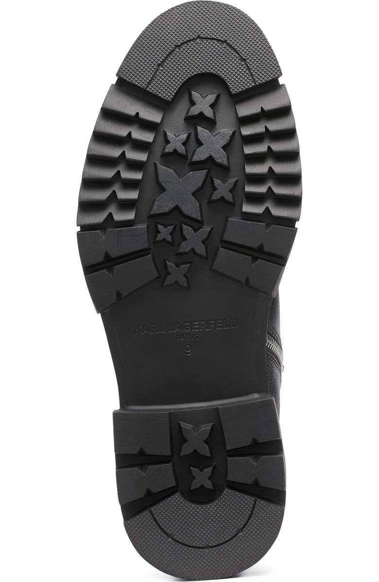 KARL LAGERFELD PARIS Double Zip Boot, Alternate, color, Black