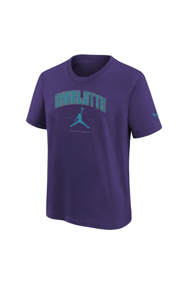 Jordan Brand Youth Jordan Brand Purple Charlotte Hornets Essential Cities T-Shirt, Alternate, color, Purple