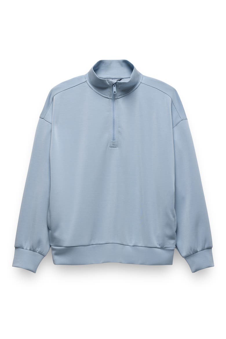 Shea Soft Relaxed Half Zip Pullover, Alternate, color, GLACIER SKIES