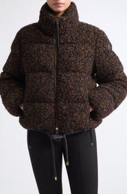 Moncler Trascendance Bouclé Quilted Jacket