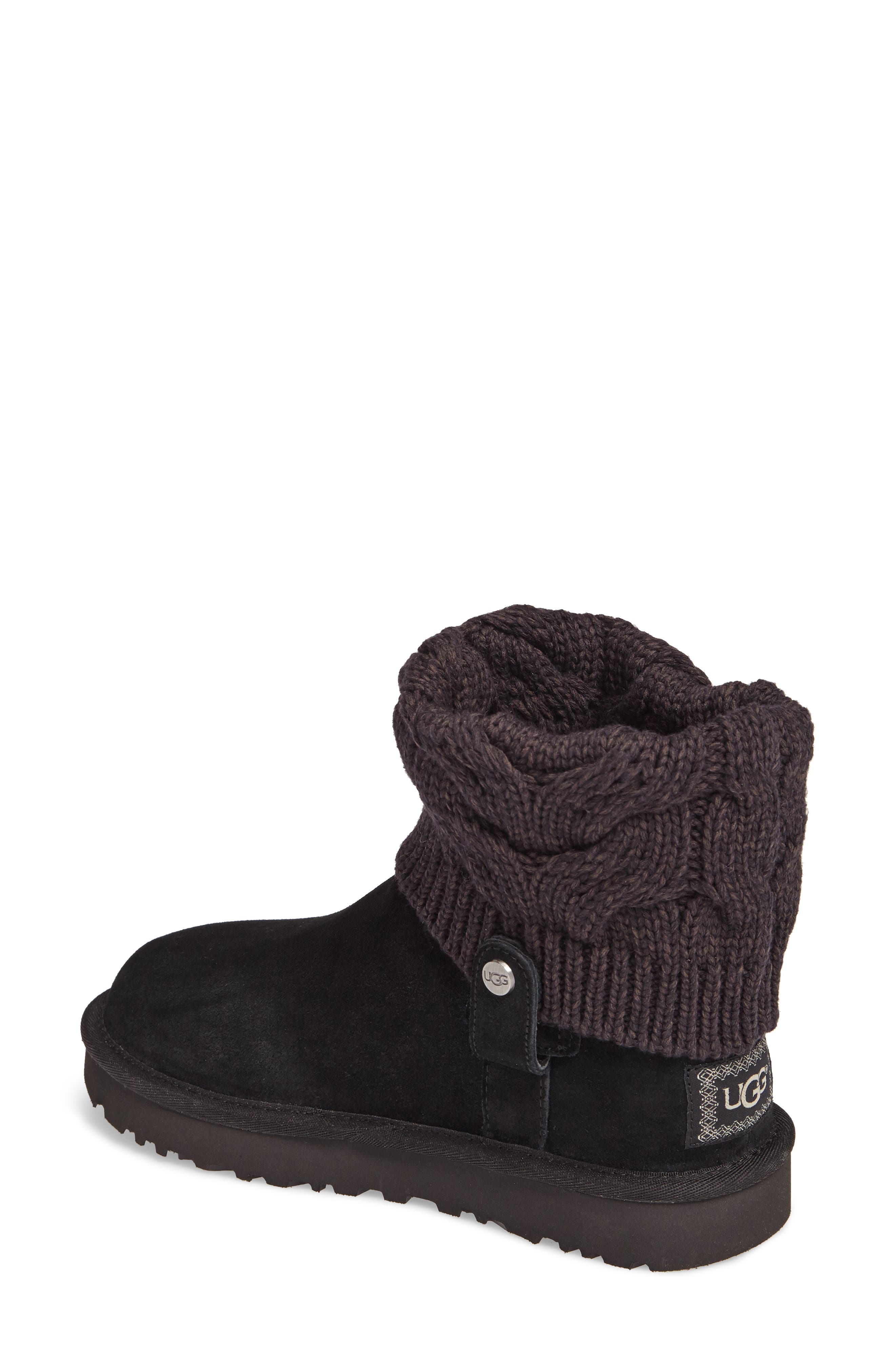 UGG<sup>®</sup> Saela Knit Cuff Boot, Alternate, color, 
