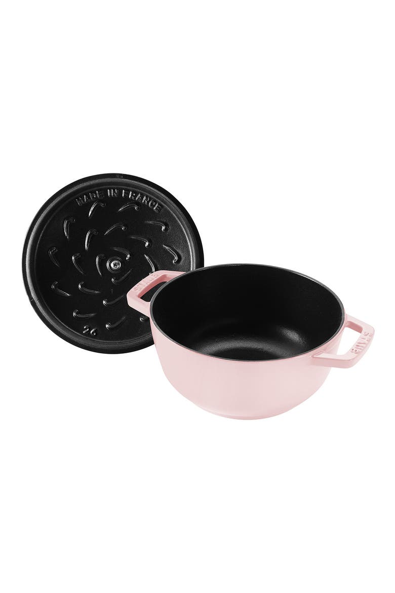 5-Quart Enameled Cast Iron Cocotte, Alternate, color, PINK