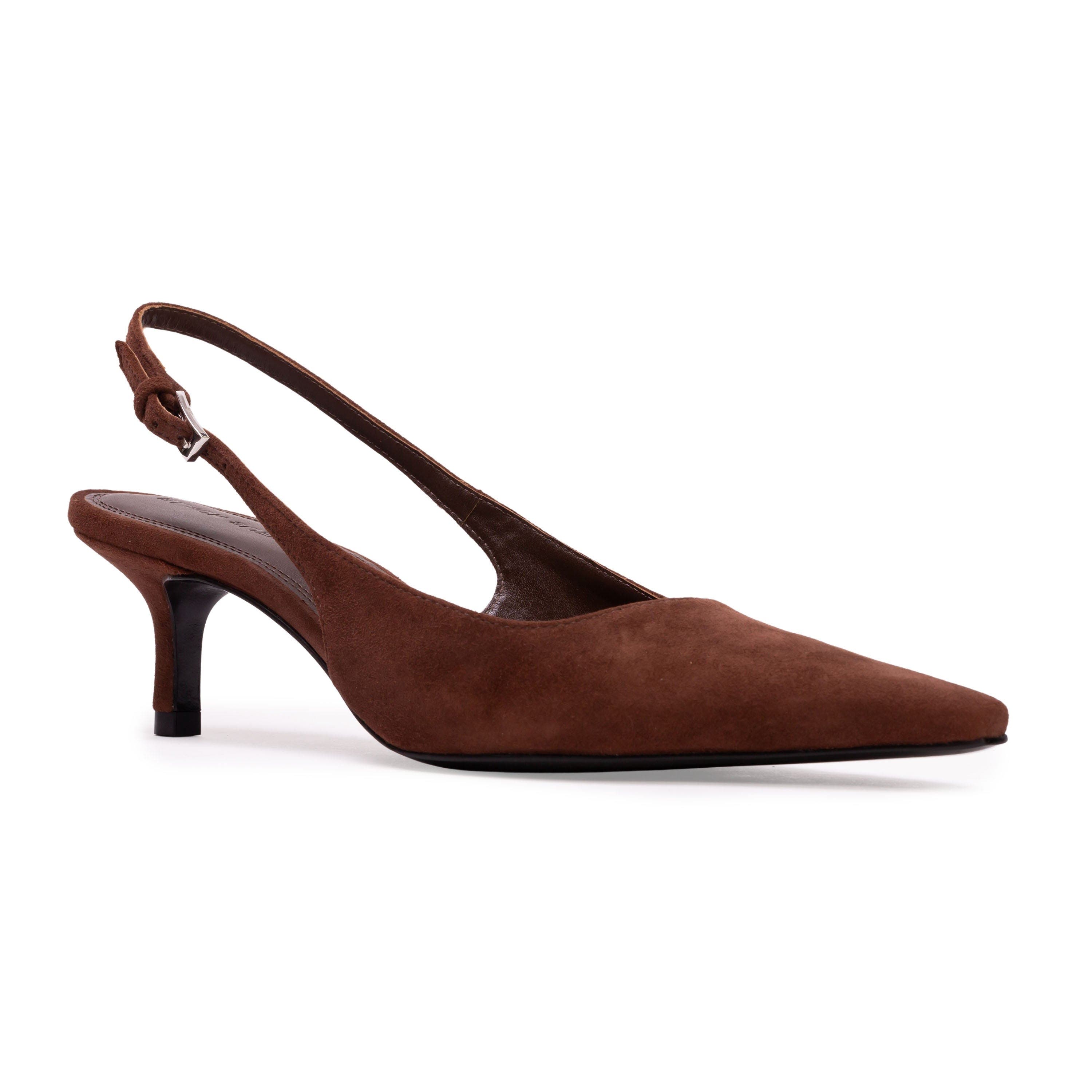 BLACK SUEDE STUDIO Lainey 50 Suede Pump, Alternate, color, Brownie Suede