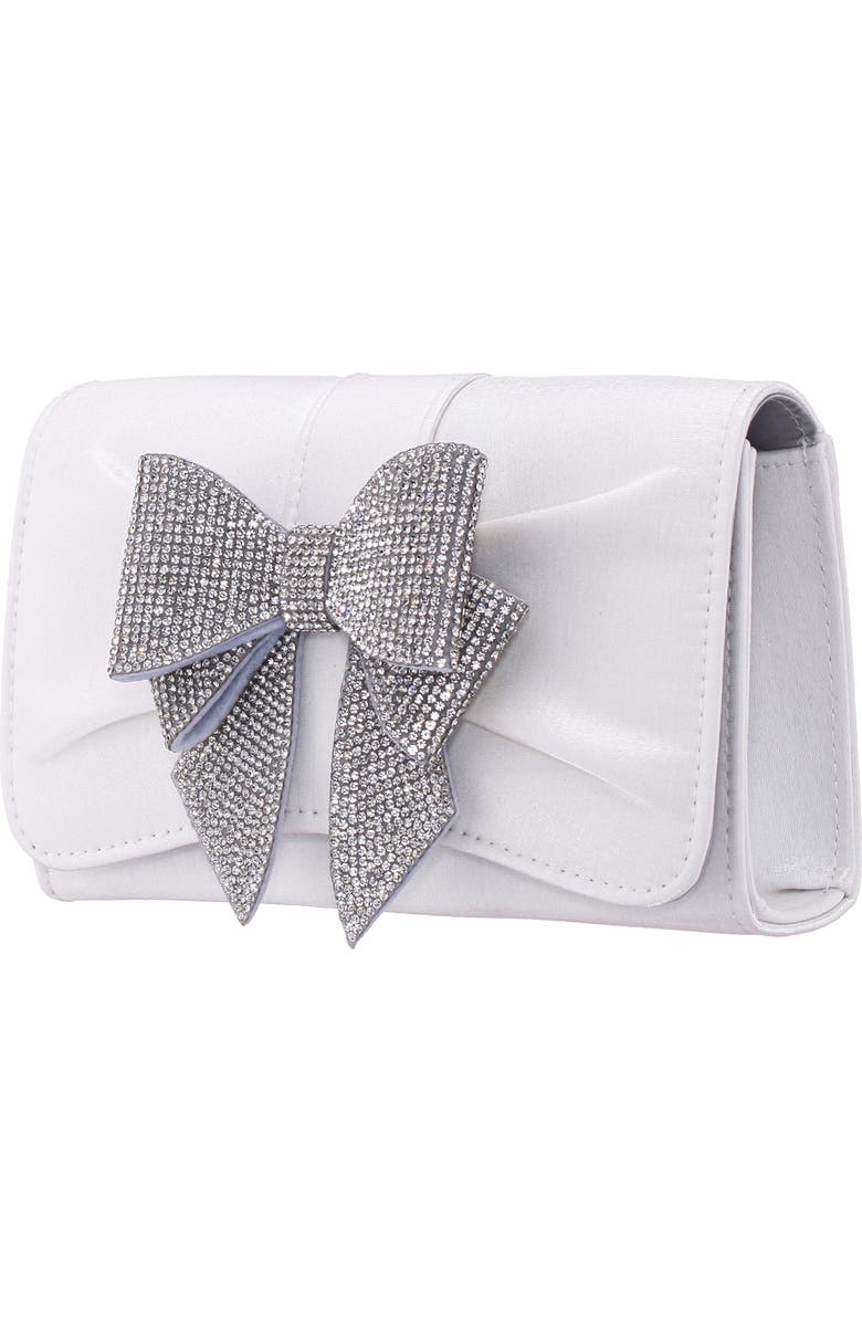 Nina Etta Clutch, Alternate, color, White