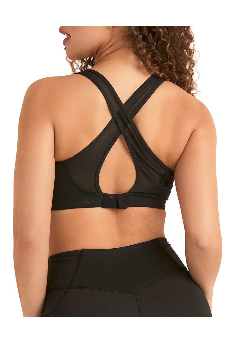 Aura Sports Bra, Alternate, color, Black