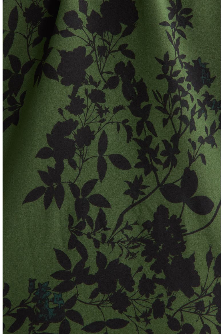 Tindrie Floral Puff Sleeve Top, Alternate, color, OLIVE-BLACK