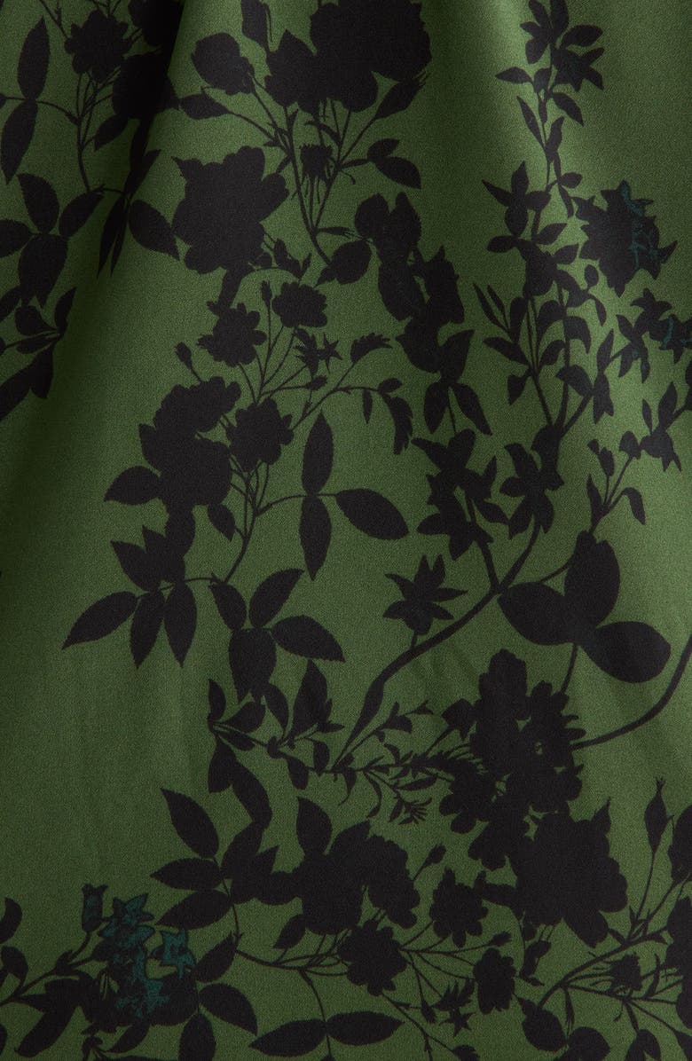 SUGARLIPS Tindrie Floral Puff Sleeve Top, Alternate, color, Olive-Black