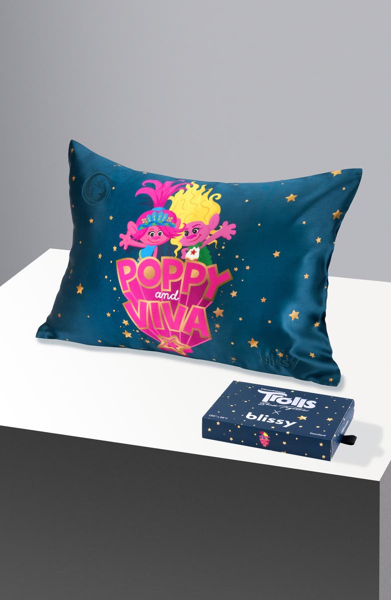 BLISSY Mulberry Silk Sleep Set, Alternate, color, Trolls - Sister Power