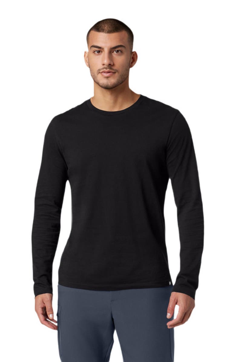 JAANUU Regen Men's Organic Cotton Underscrub, Alternate, color, Black