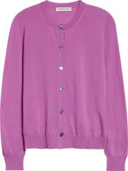 Johnstons of Elgin Honor Cashmere Crewneck Cardigan