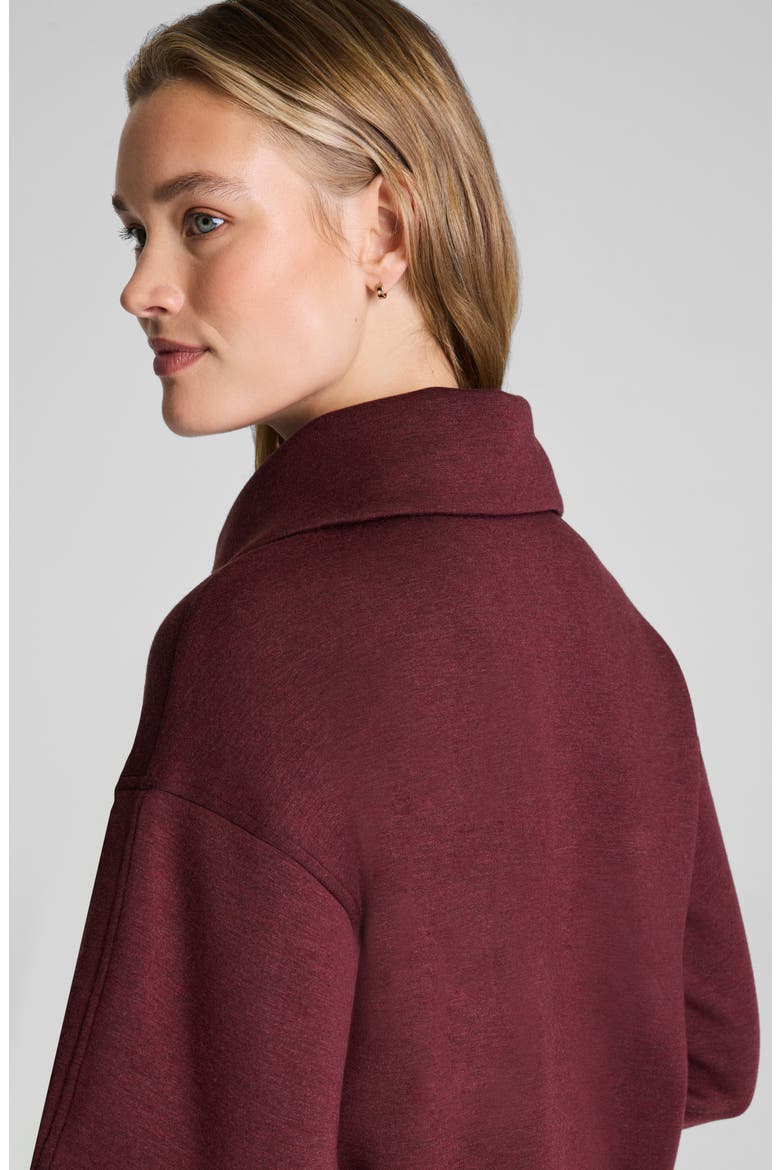 AirEssentials Brushed Collar Sweatshirt, Alternate, color, CASSIS HEATHER